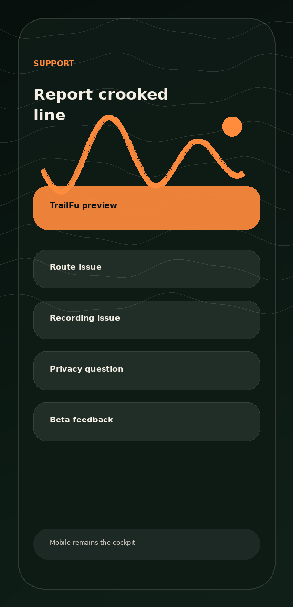 TrailFu product mockup